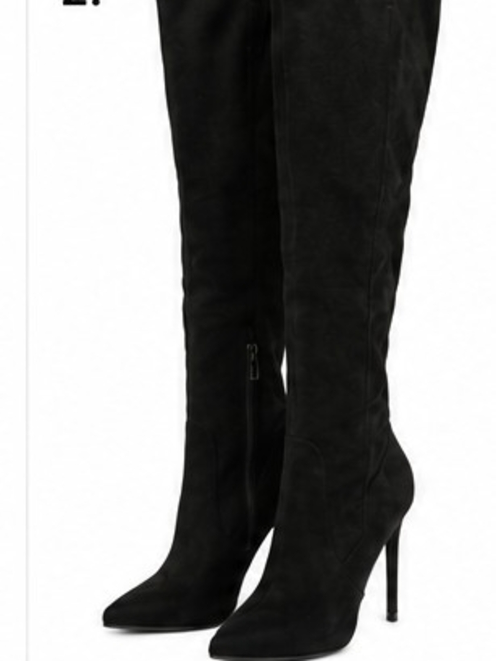 VENUS Black Over-the-Knee Stiletto Boots